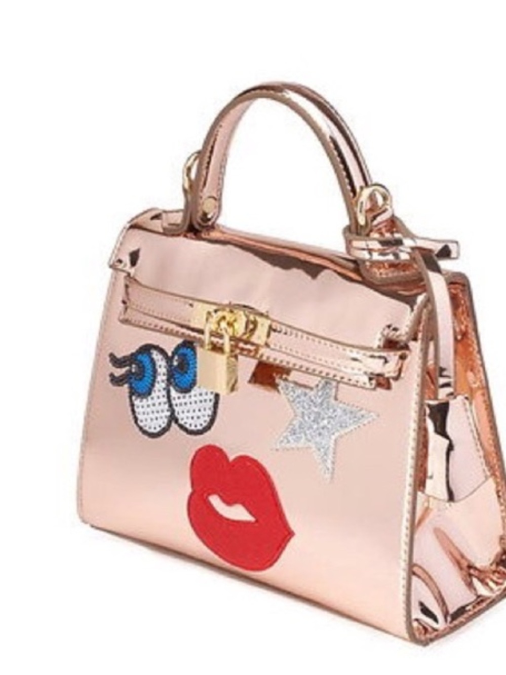 Playnomore shy girl bag in metallic rose gold 2015